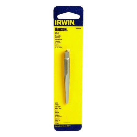 IRWIN Hanson 15/64 in. X 15/64 in. D Carbon Steel Straight Screw Extractor 6 in. 1 pc 53603
